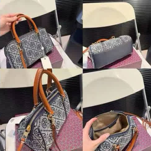 Tory Burch Mini Miller Blue & Grey Handbag-2