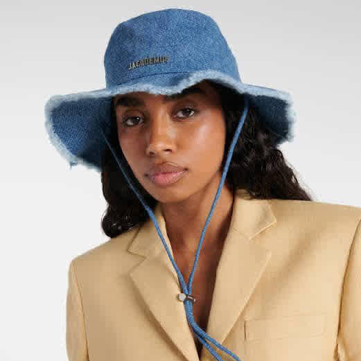 Jacquemus Le Bob Artichaut denim bucket Hat-thumb-2