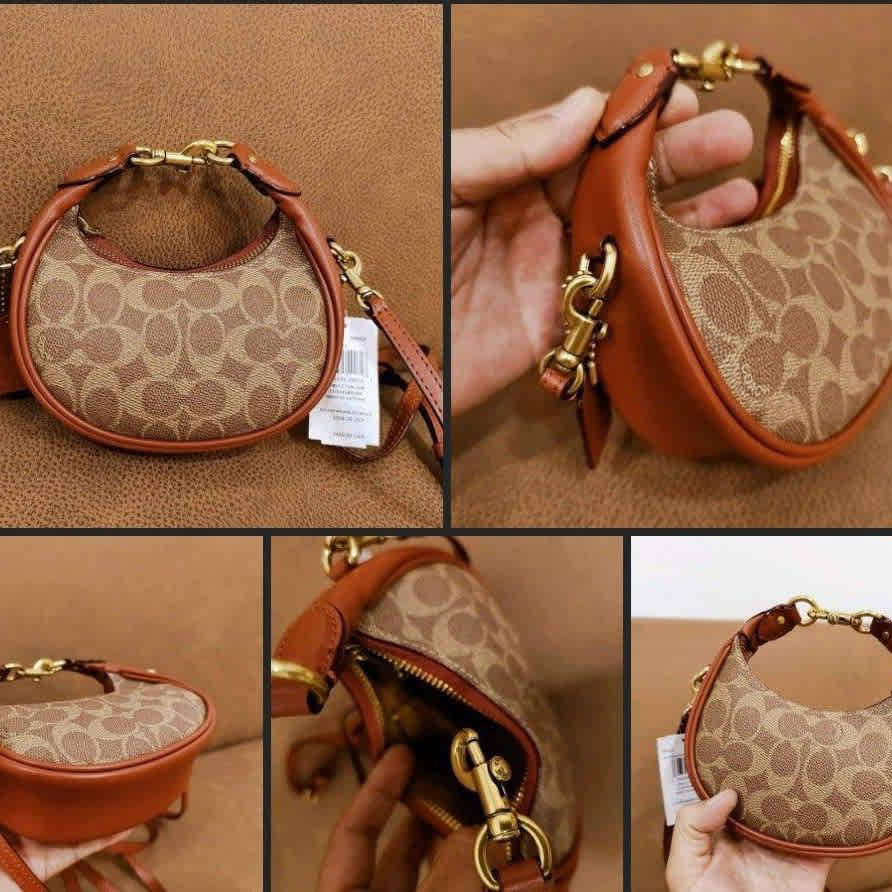 Coach Jonie Small Beige Handbag-thumb-2