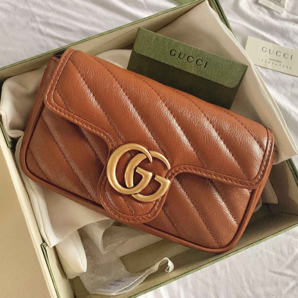 Gucci ophidia gg supreme Brown Sling bag-1