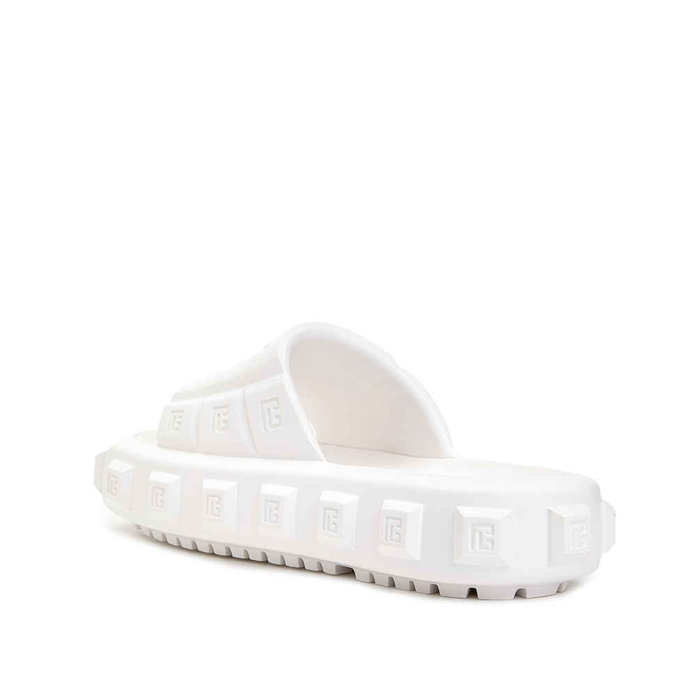 Balmain White Premium Quality Men's Flip-flops-3