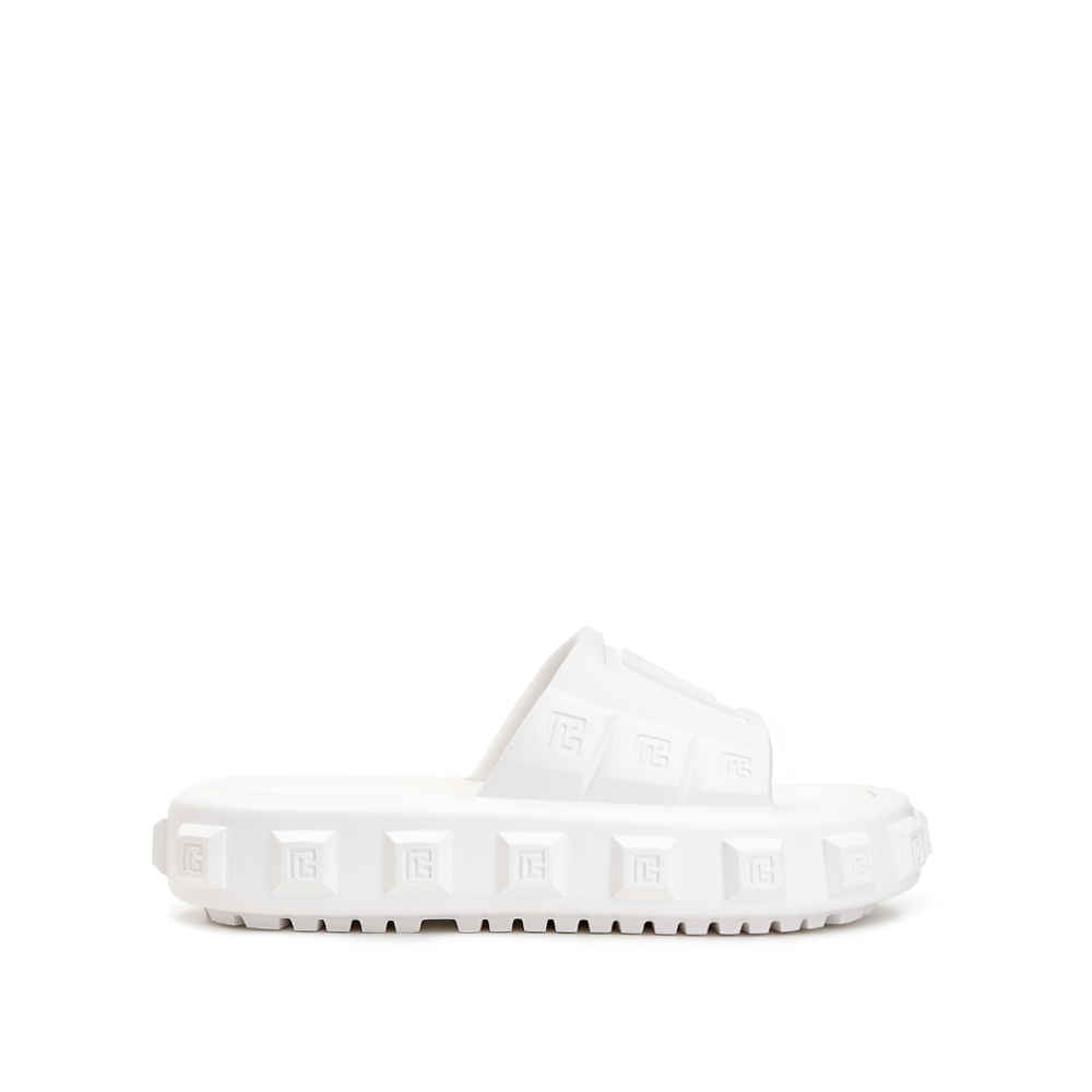 Balmain White Premium Quality Men's Flip-flops-4