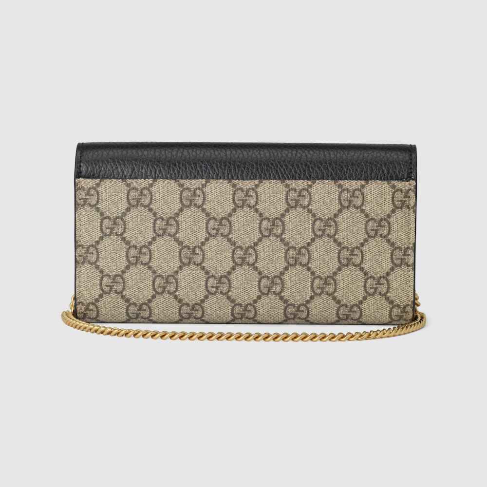 Gucci GG Marmont bi-color wallet on chain-1