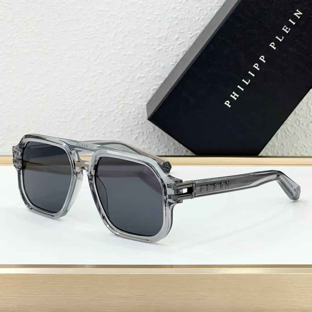 Philipp Plein Grey Luxury Sunglasses-thumb-0