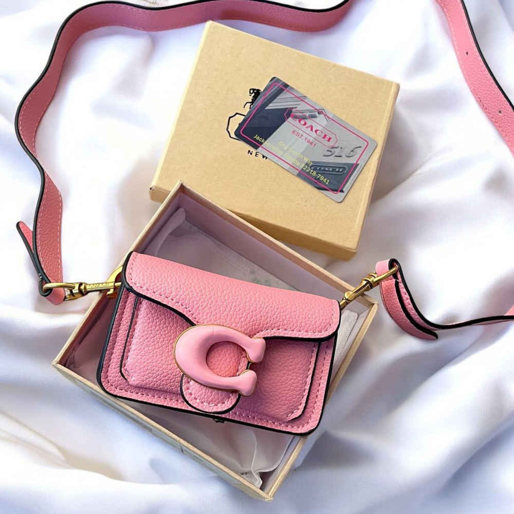 Coach Tabby Clutch Pink Shoulder Bag-thumb-0