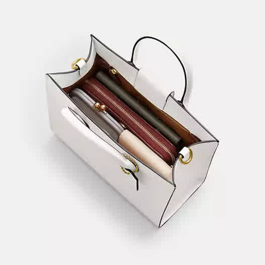 Coach Ace 26 White Tote Bag-4