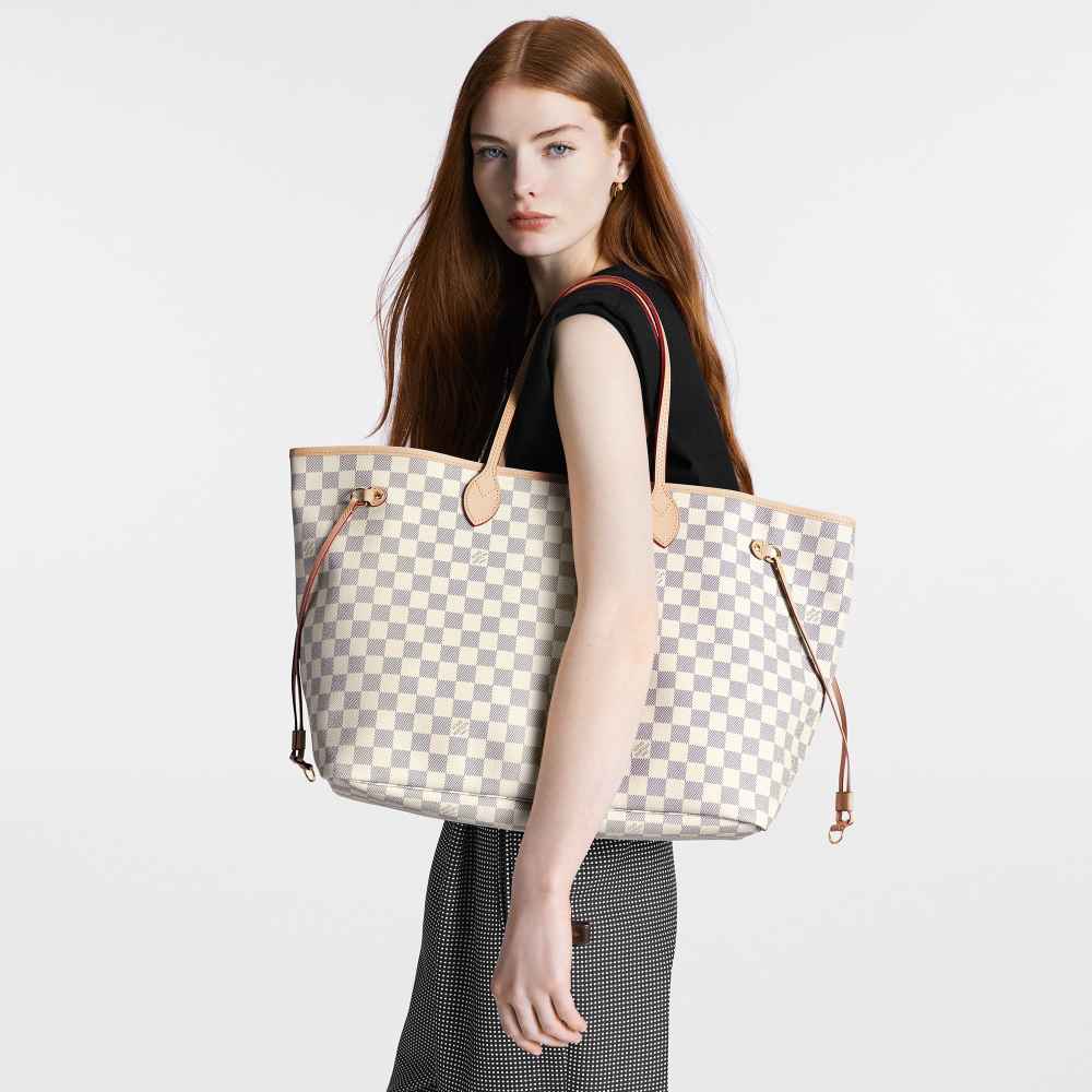 Louis Vuitton Neverfull GM Damier Azur Canvas Bag-9