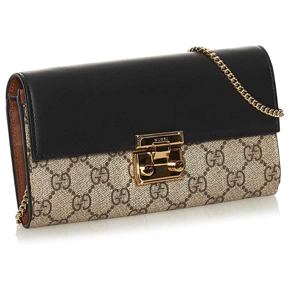 Gucci GG Marmont bi-color wallet on chain-2