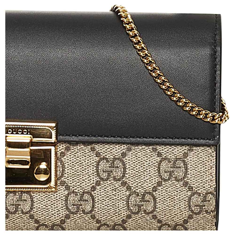 Gucci GG Marmont bi-color wallet on chain-4