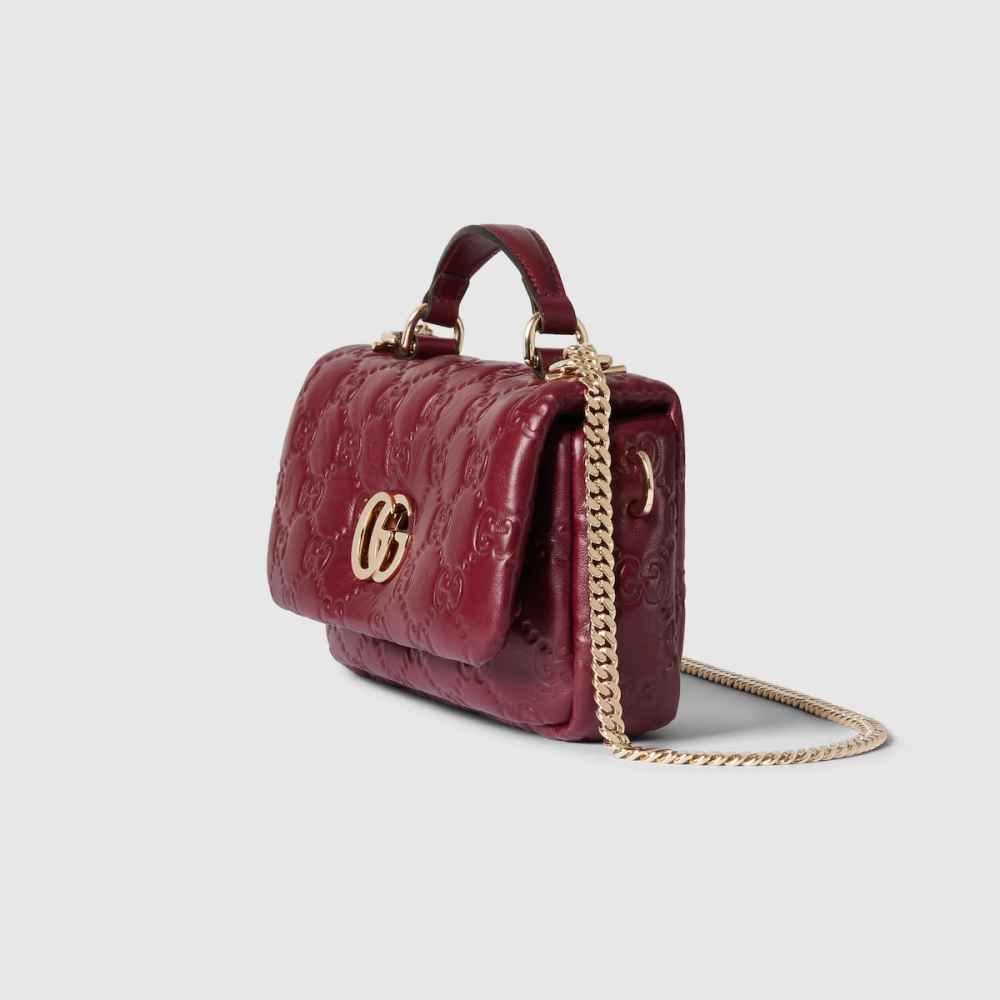 Gucci GG Milano Wine small top handbag-thumb-2
