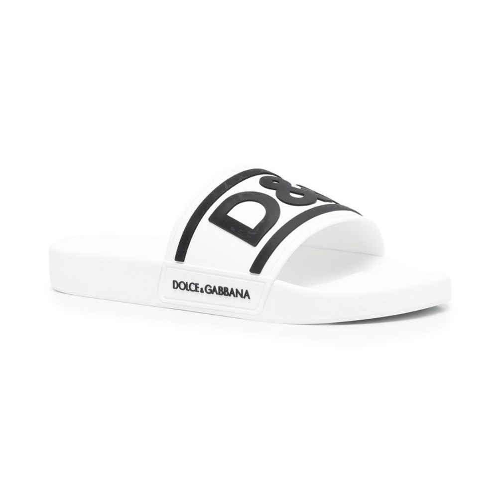 Dolce & Gabbana logo White Premium Flip-flops-2