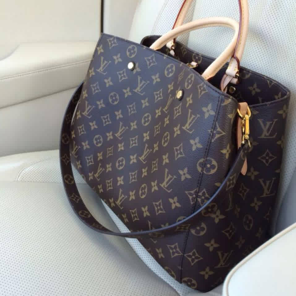 Louis Vuitton Montaigne Brown Shoulder Bag-2
