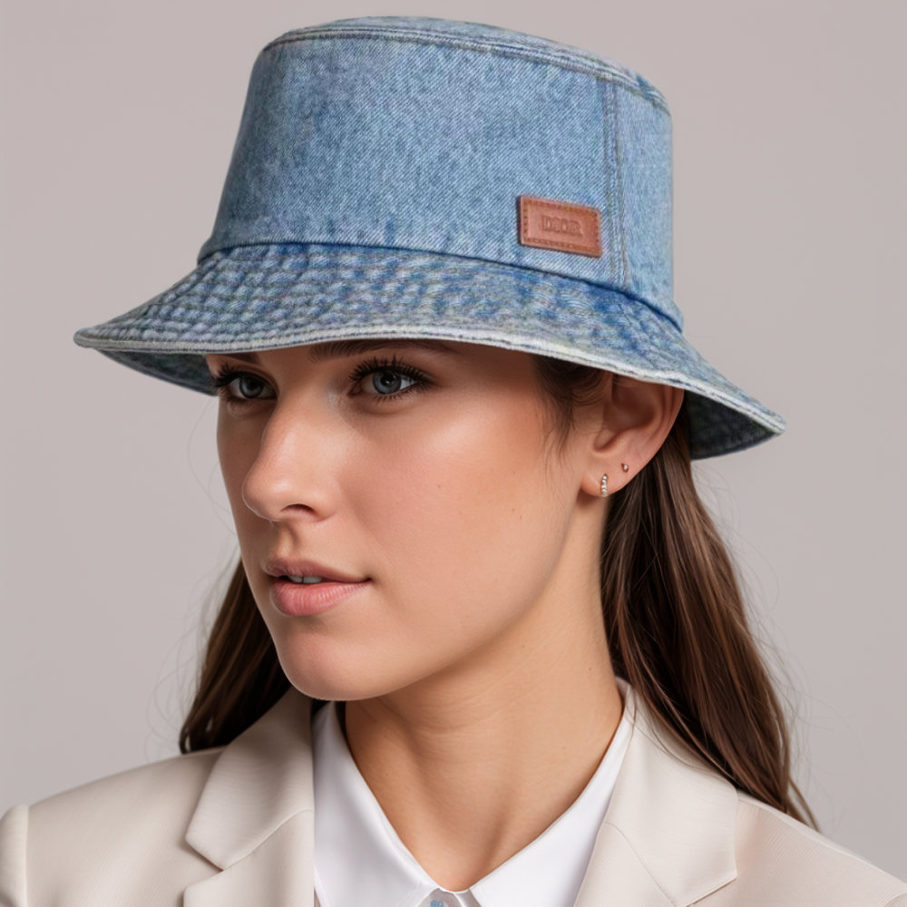 Dior Blue Premium Bucket Hat-thumb-1