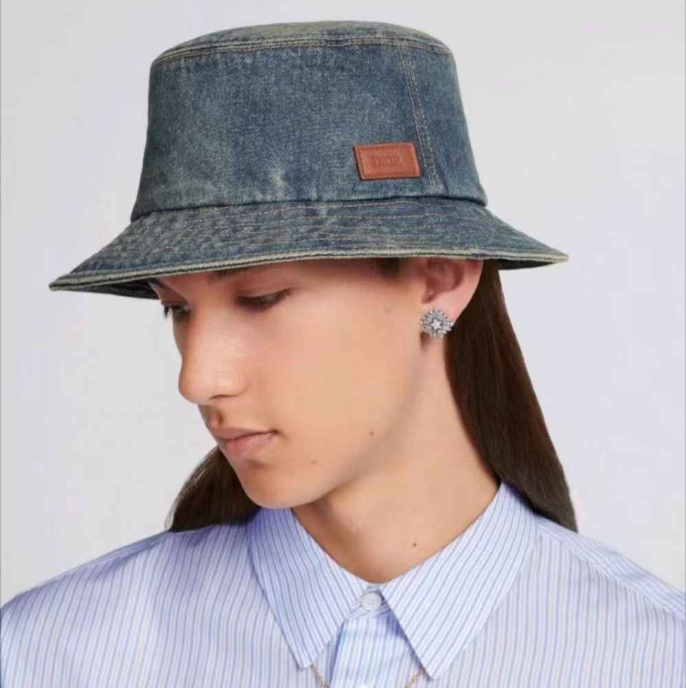 Dior Black Premium Bucket Hat-thumb-1