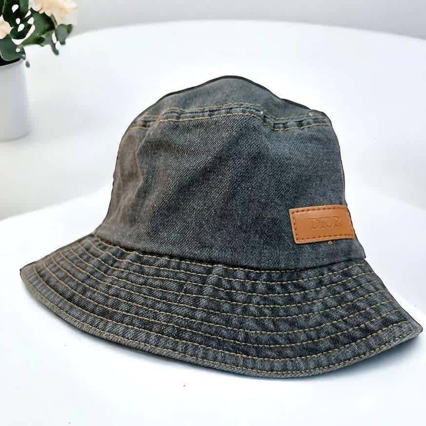 Dior Black Premium Bucket Hat-thumb-0