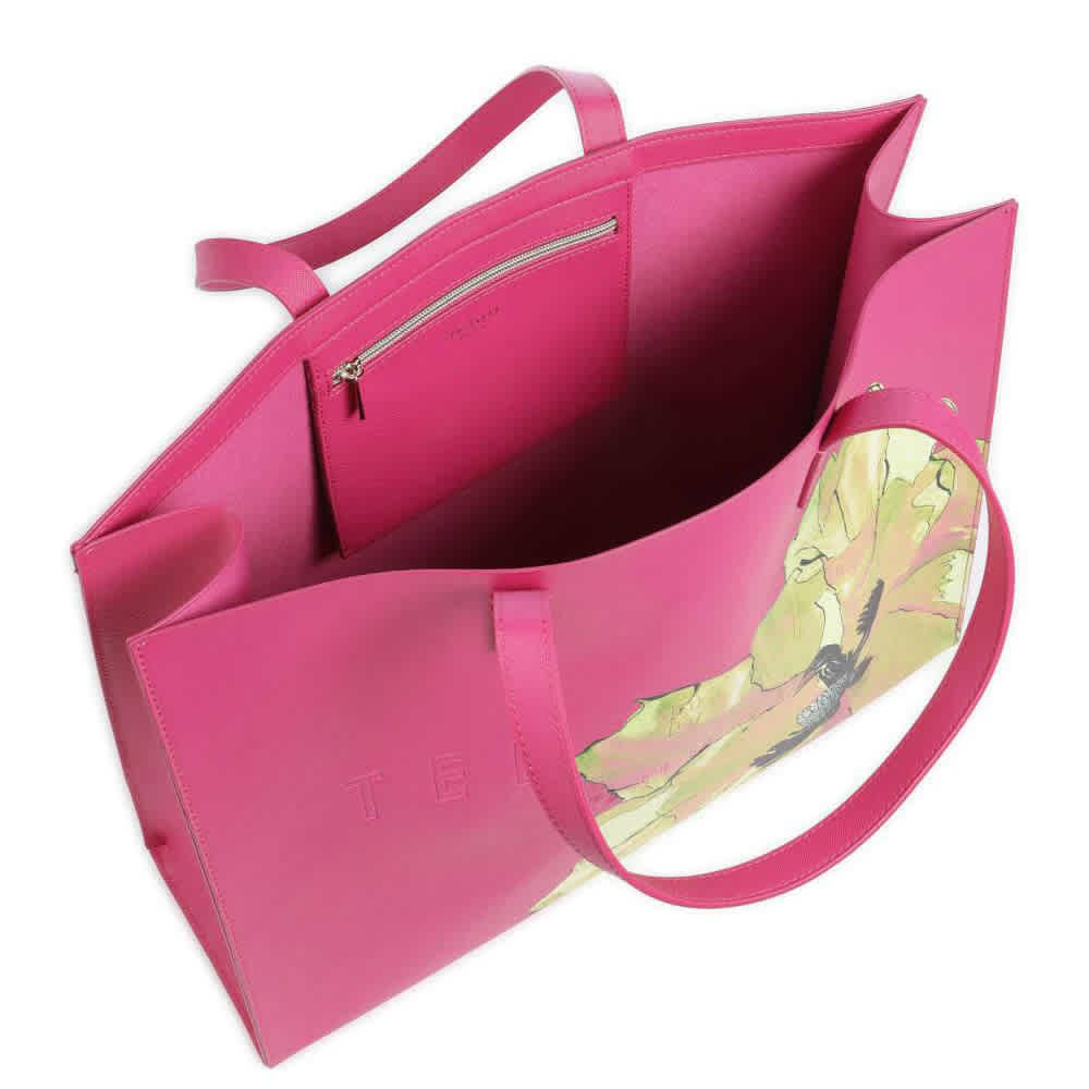 Ted Baker Printed Leather Oversized Shopper Tote Bag with Applique-1