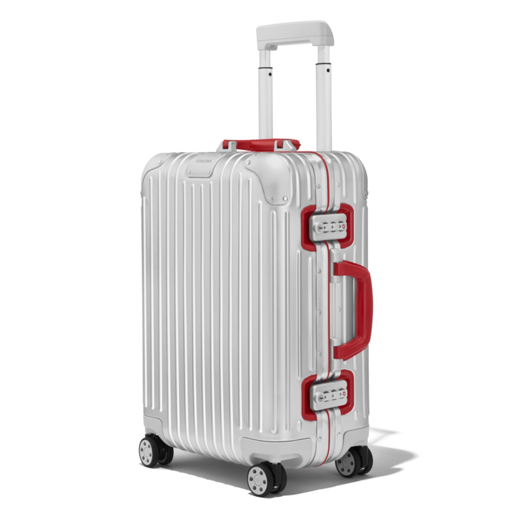 Rimowa Red Premium Cabin Twist Trolley Bag-thumb-2
