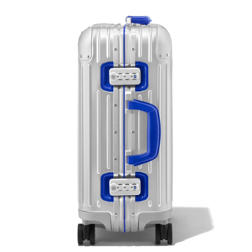 Rimowa Blue Premium Cabin Twist Trolley Bag-3