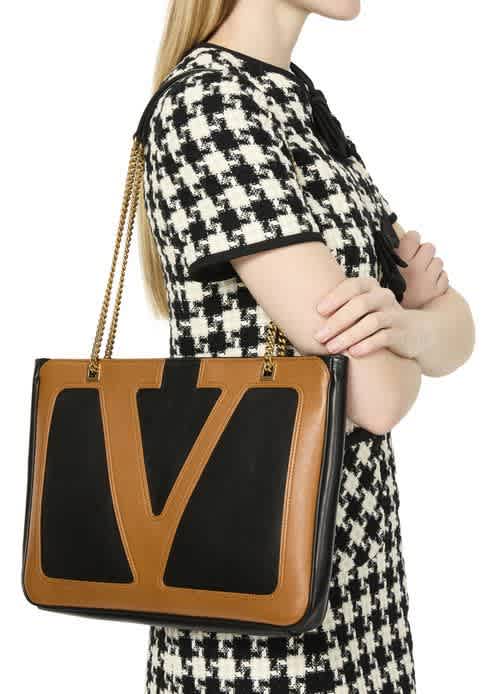 Valentino Garavani Black Shoulder Bag-thumb-0