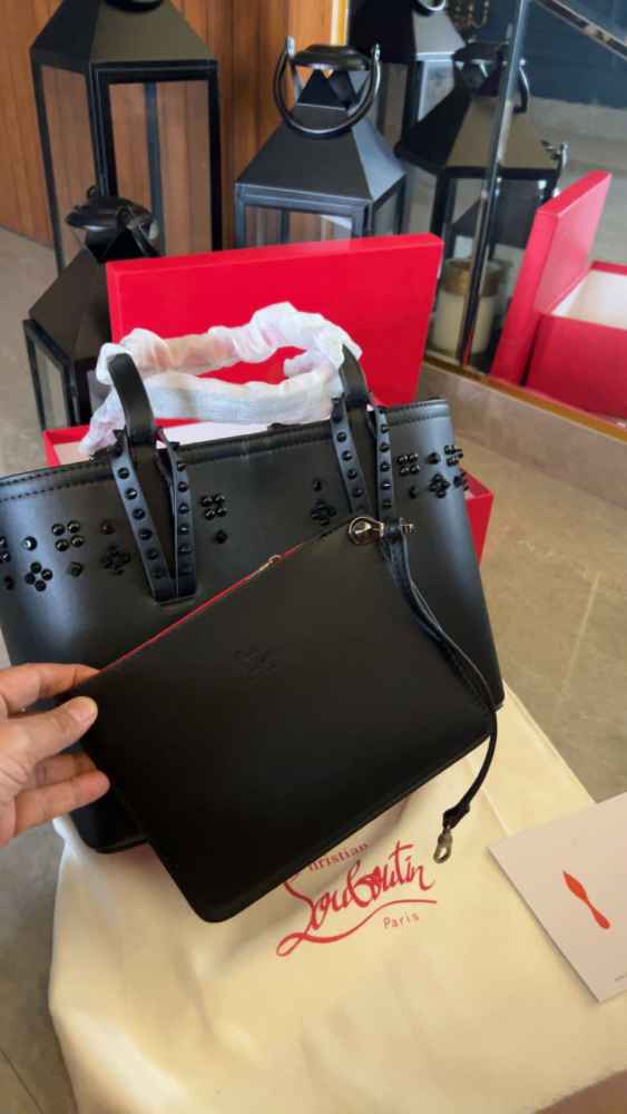 Christian Louboutin Cabata Medium Leather Tote Bag-thumb-3
