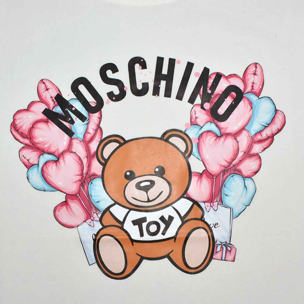 Moschino White Premium Quality Women T-shirt-2
