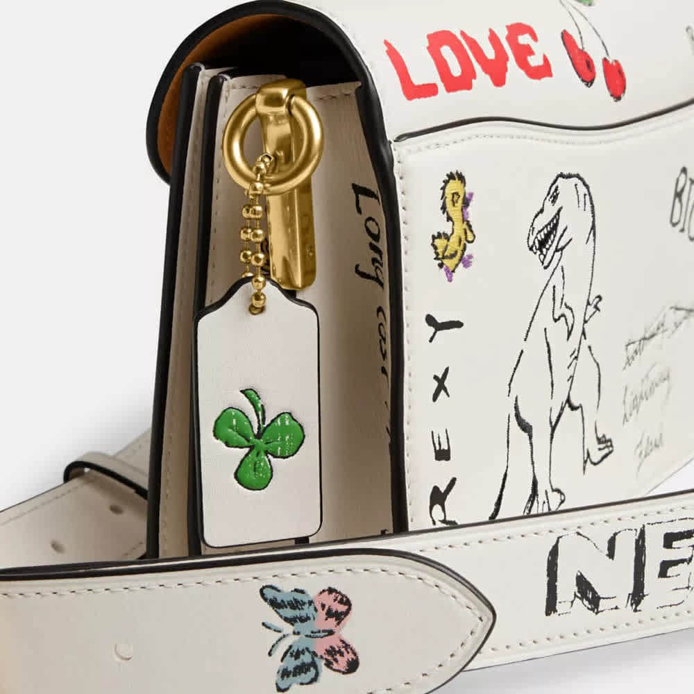 Coach Tabby Shoulder Bag 26 With Sketch Print-5