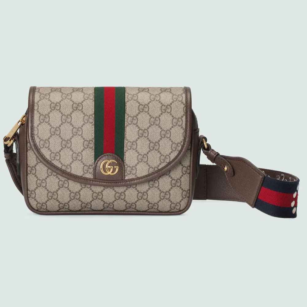 Gucci Ophidia Broad Studded Belt Crossbody Bag-thumb-0