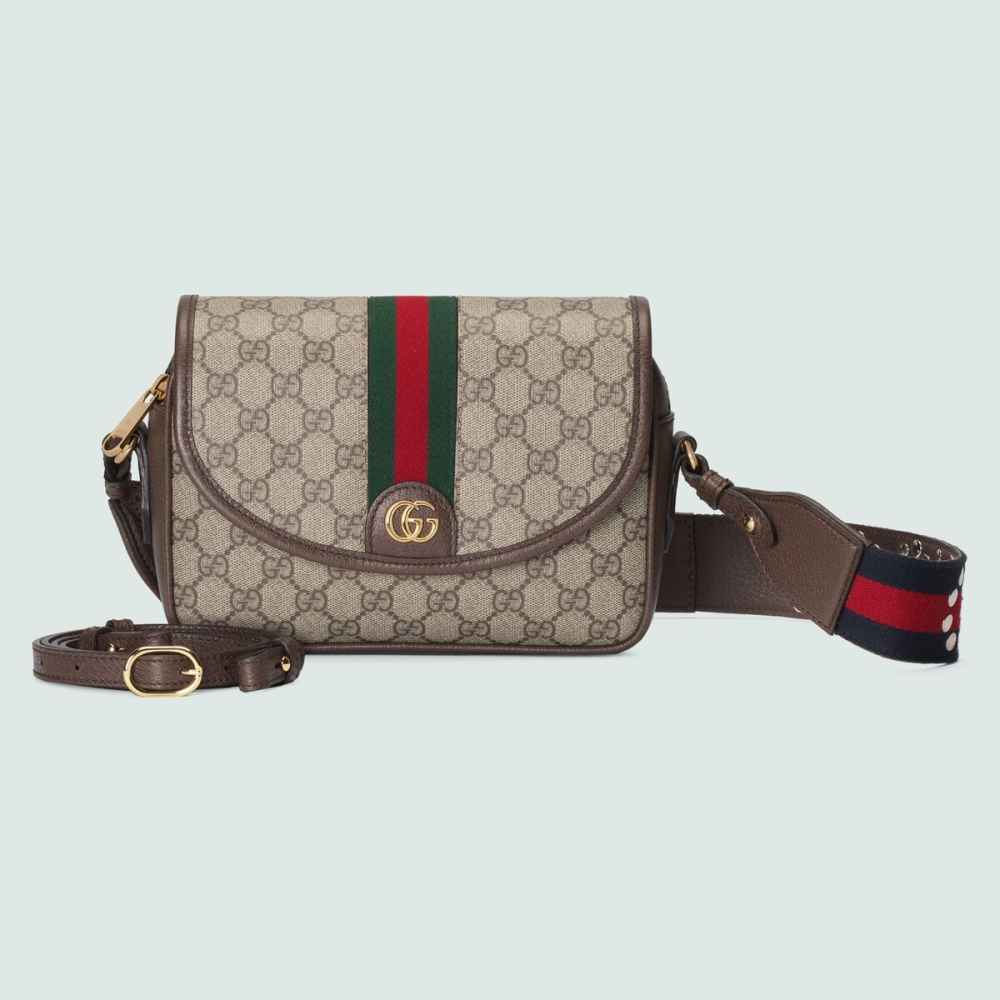 Gucci Ophidia Broad Studded Belt Crossbody Bag-thumb-2