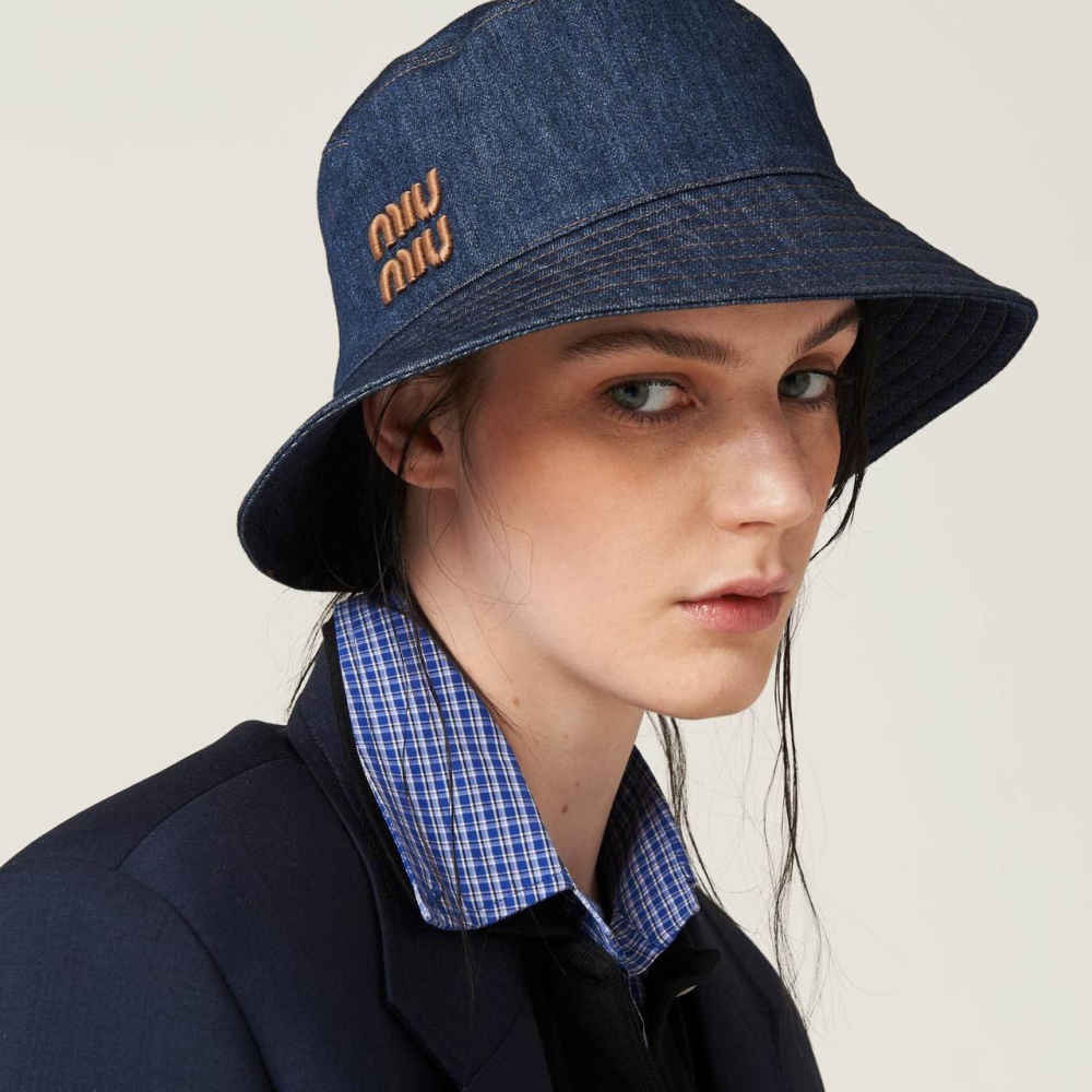 Miu Miu Blue Premium Bucket Hat-1