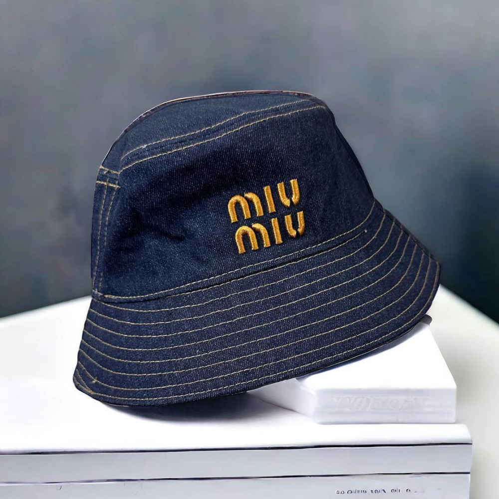 Miu Miu Blue Premium Bucket Hat-4
