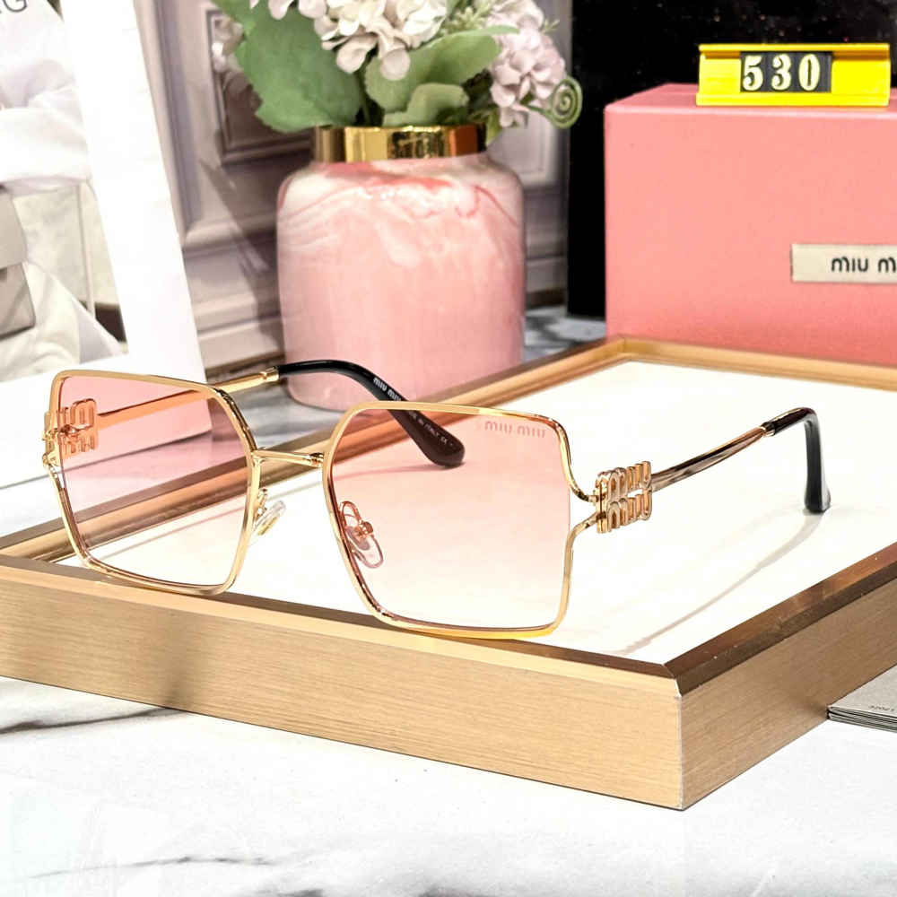 Miu Miu Pink Premium Women's Sunglasses-thumb-0