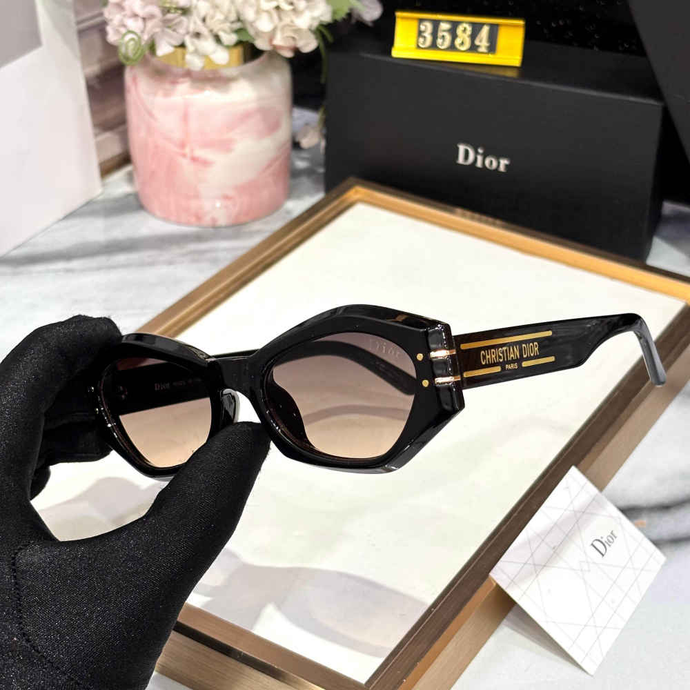Dior Black & Purple Premium Women's Sunglasses-thumb-1