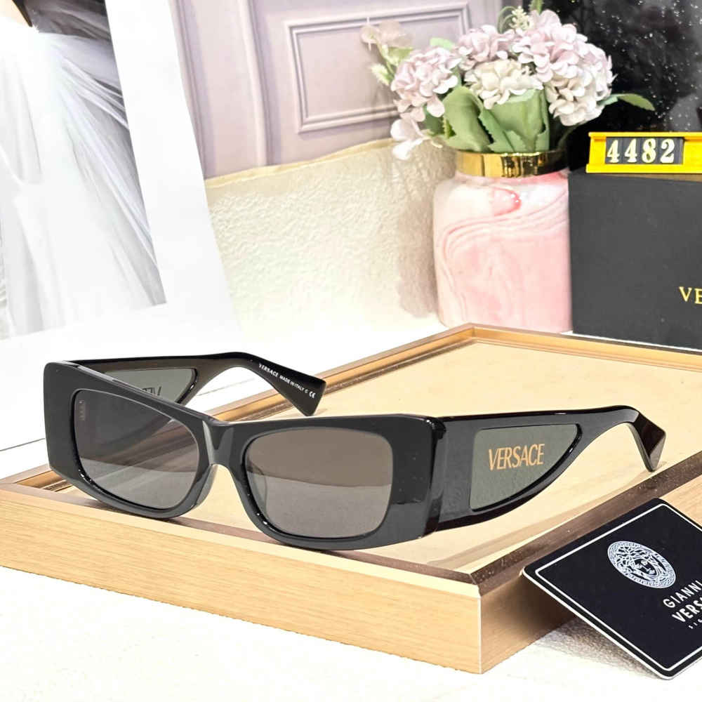 Versace Black & Golden Premium Women's Sunglasses-thumb-0