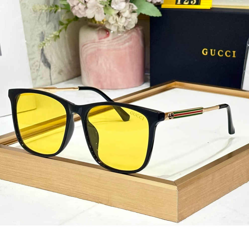 Gucci Yellow Luxury Sunglasses-thumb-0