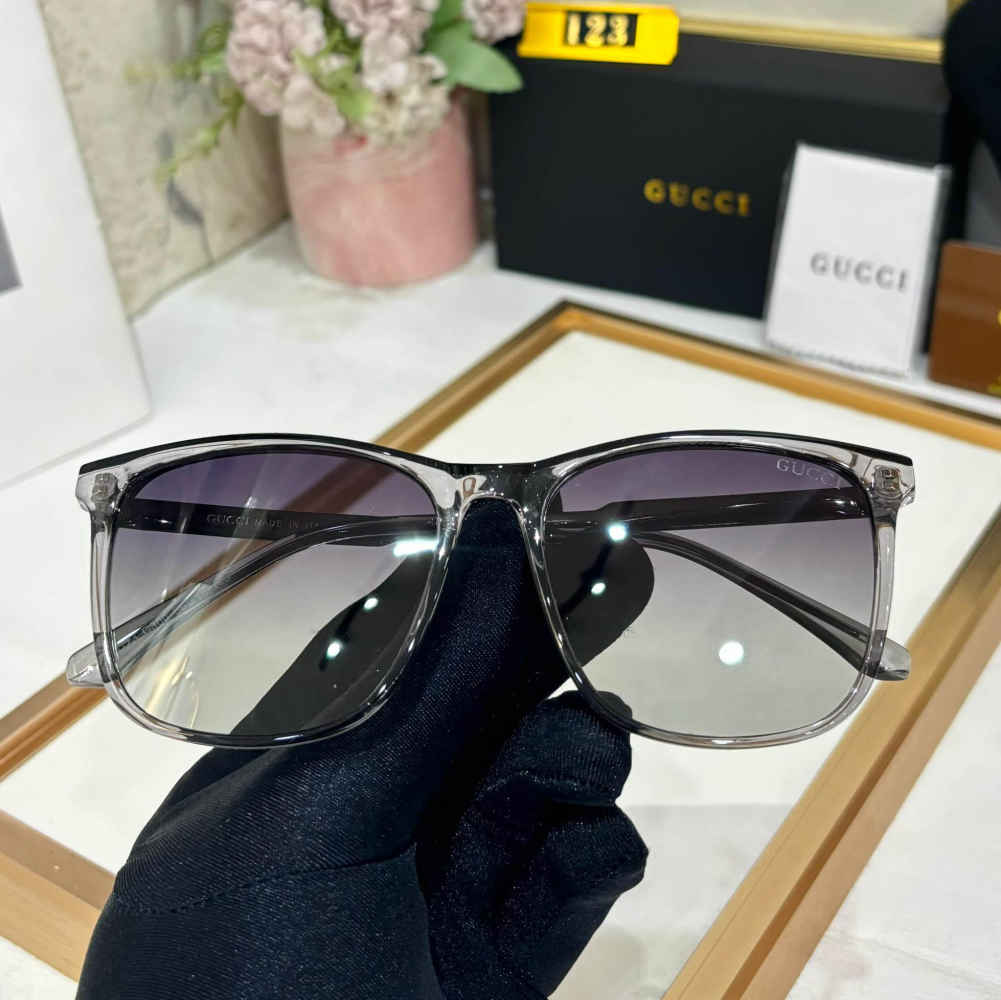 Gucci Silver & Purple Luxury Sunglasses-thumb-1