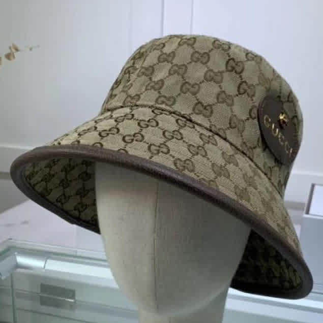 Gucci Brown Premium Bucet Hat-thumb-1