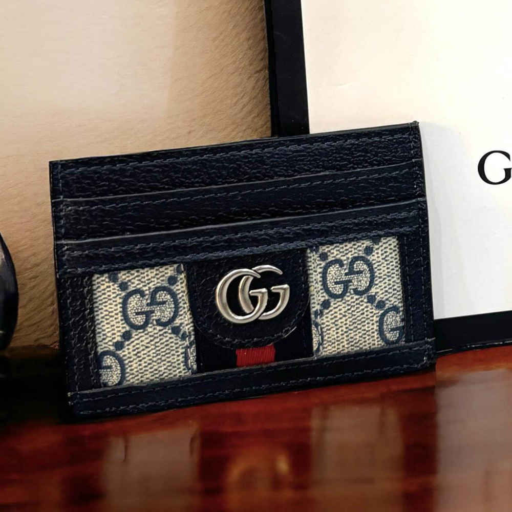 Gucci Black Premium Card Wallet-thumb-3