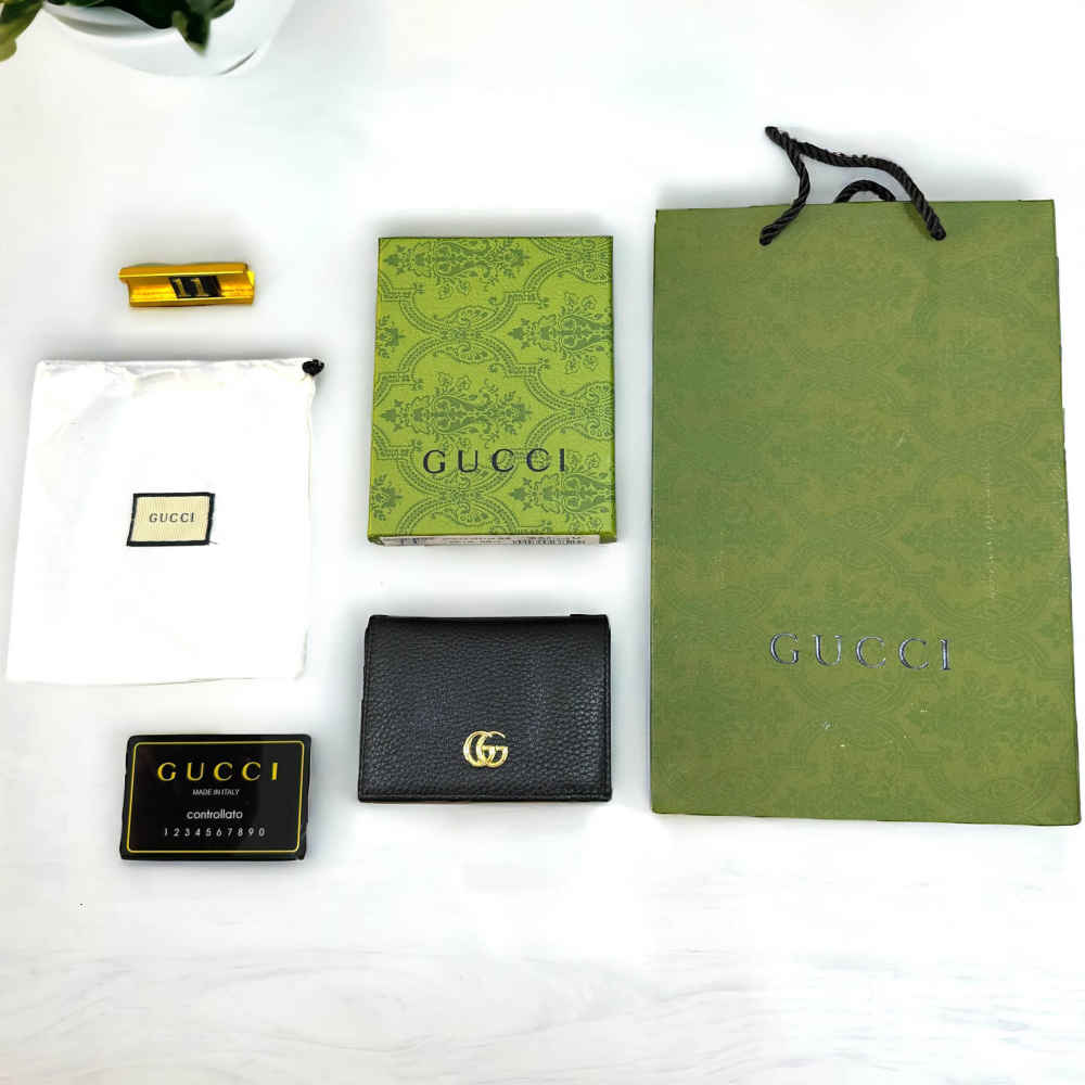 Gucci Black Premium Compact Wallet-5