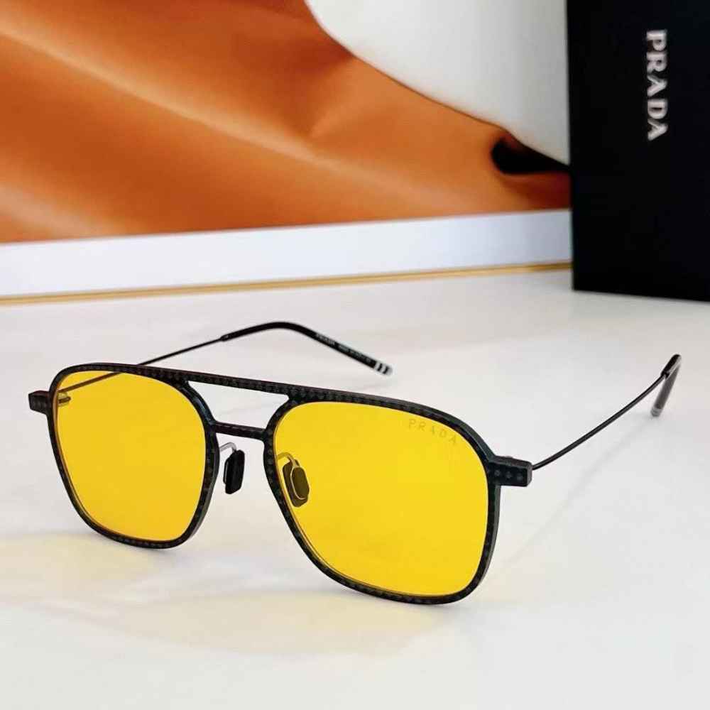 Prada Yellow Luxury Sunglasses-thumb-0