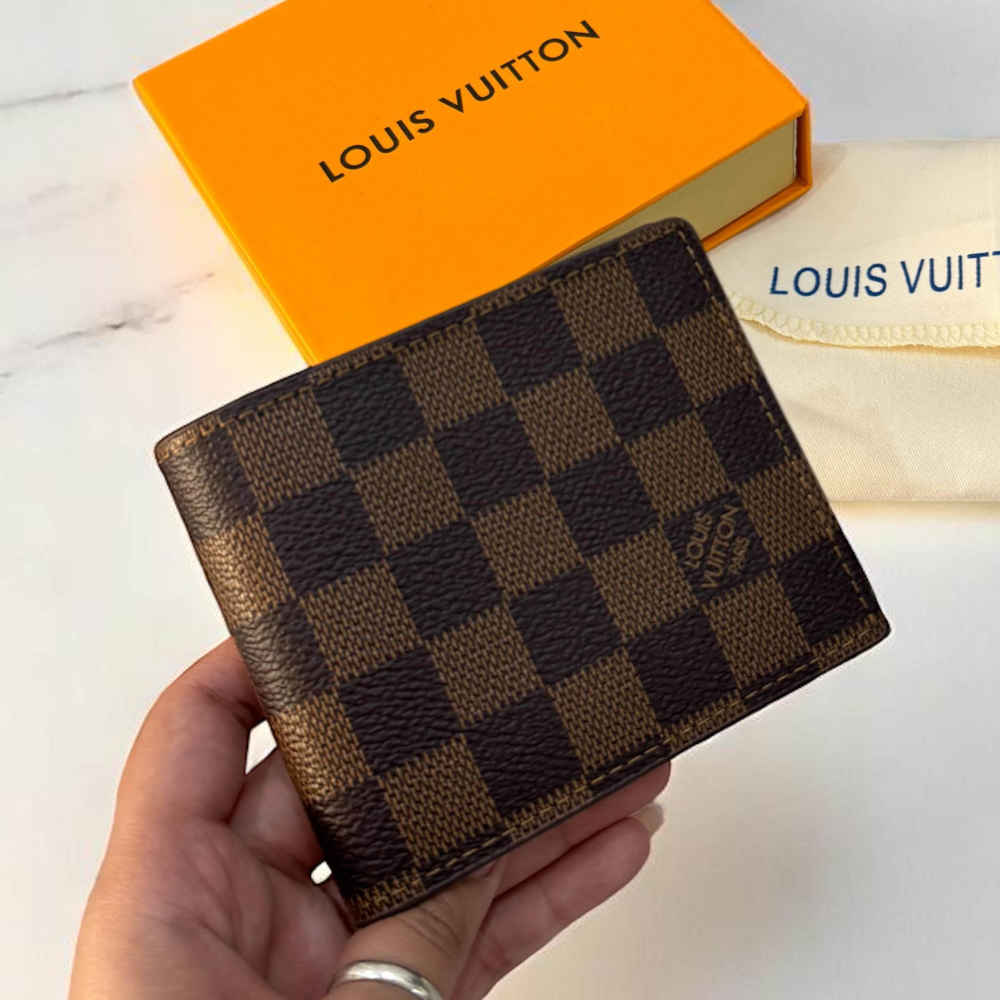 Louis Vuitton Brown Premium Compact Wallet-thumb-1