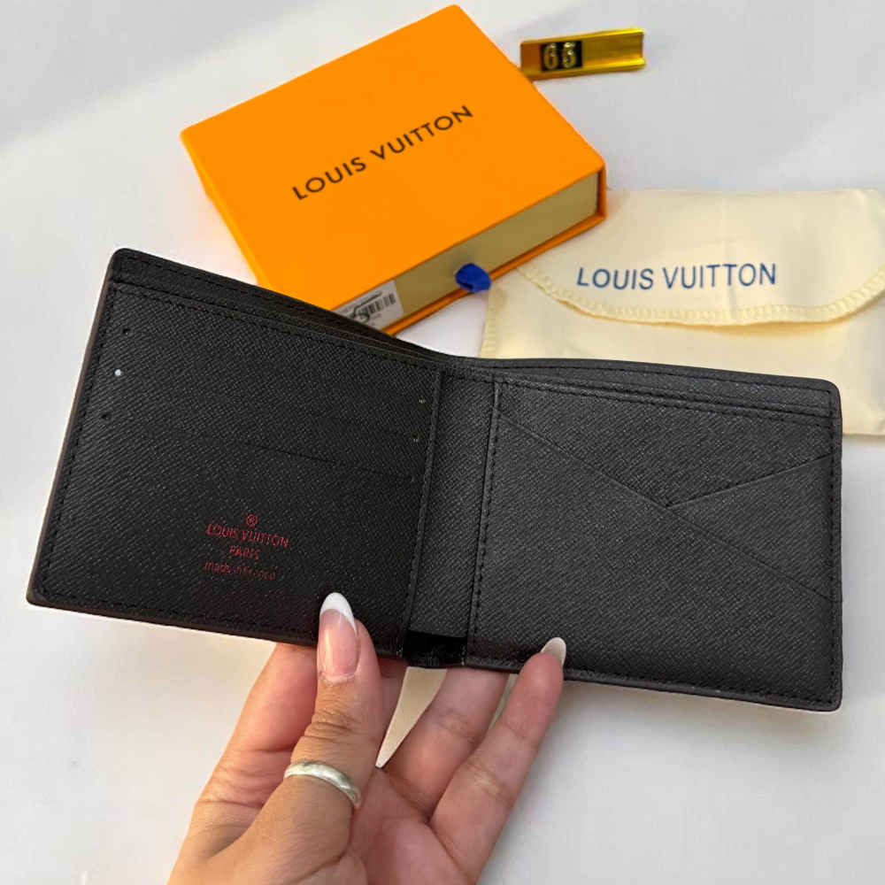 Louis Vuitton Brown Premium Compact Wallet-thumb-2