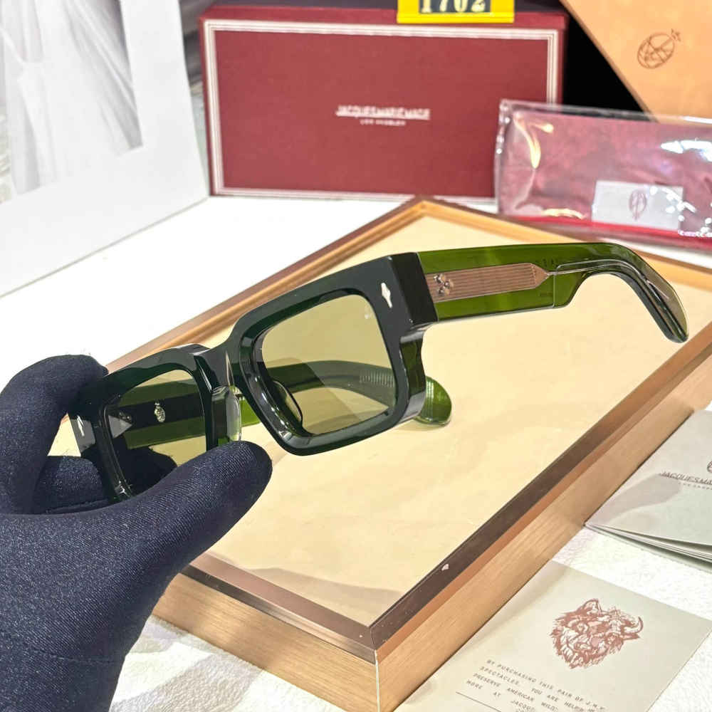 Jacques Marie Mage Green Luxury Sunglasses-1