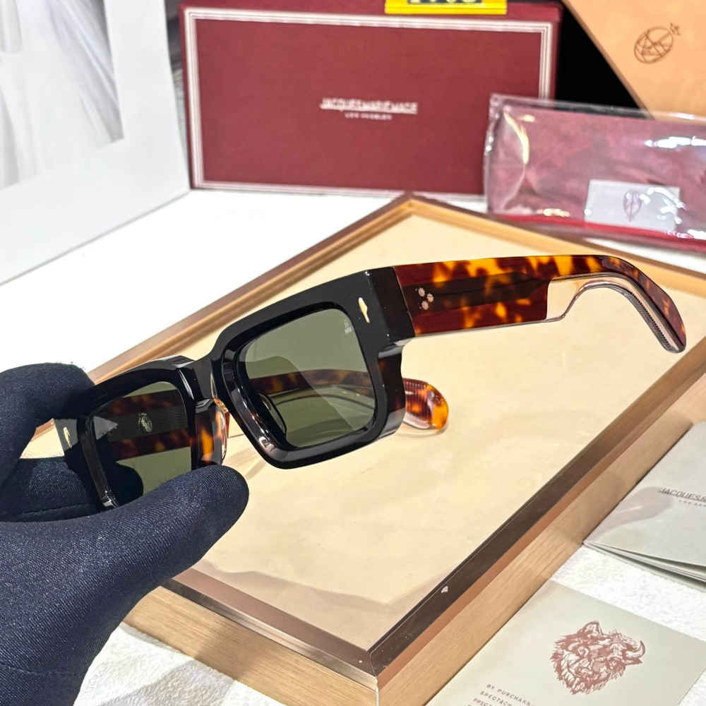 Jacques Marie Mage Brown Luxury Sunglasses-1