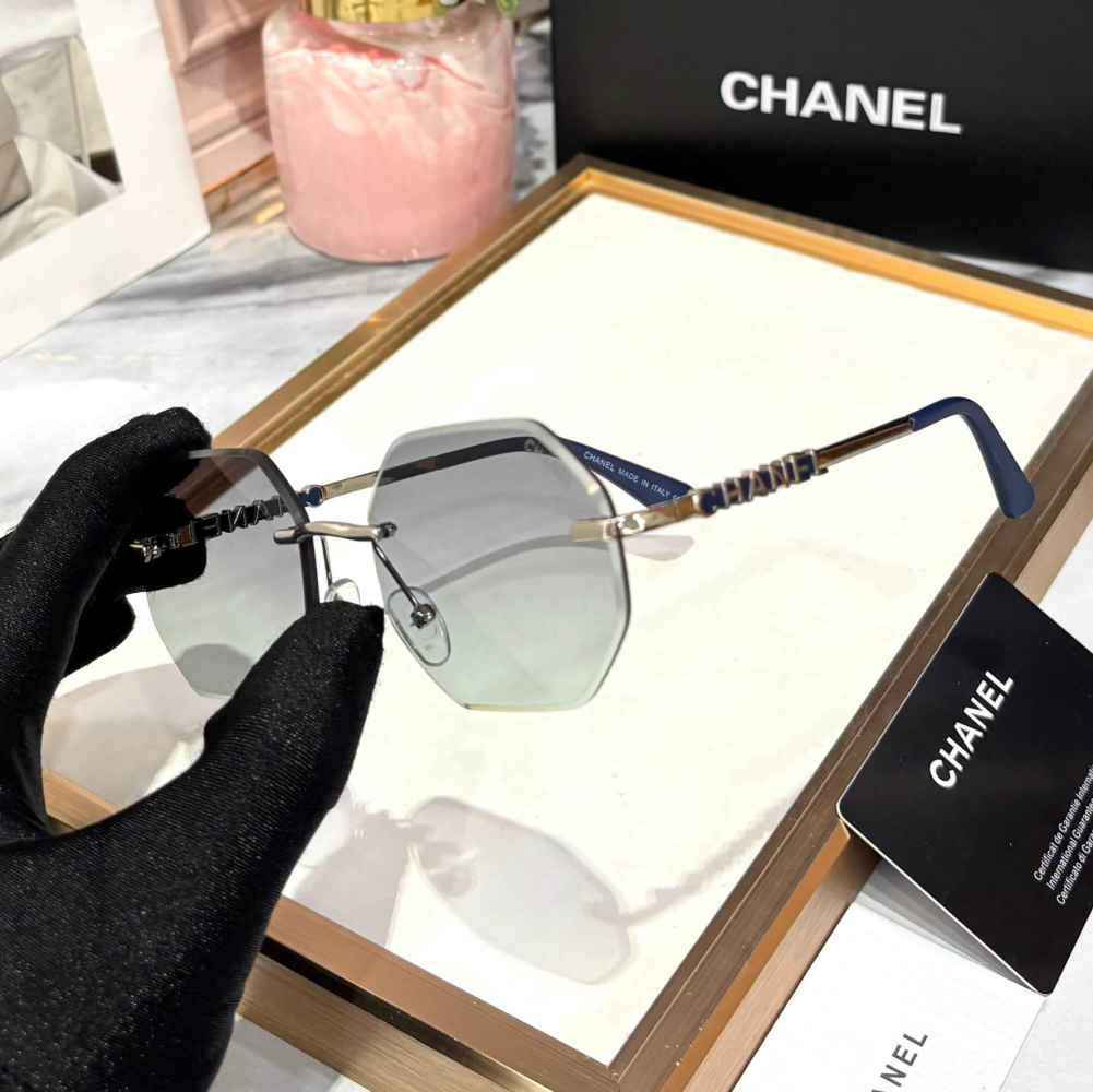 Chanel Blue Premium Women's Sunglasses-1