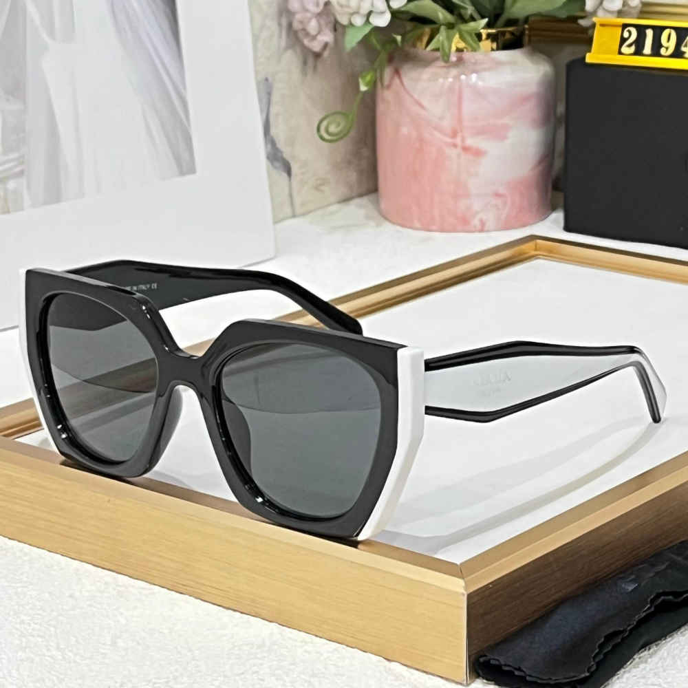 Prada Black & White Premium Women's Sunglasses-thumb-0