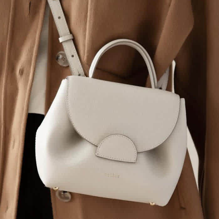 Polene Numero Uno White Crossbody Bag-5