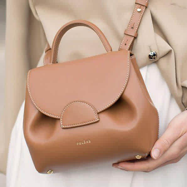 Polene Numero Uno Brown Crossbody Bag-thumb-0