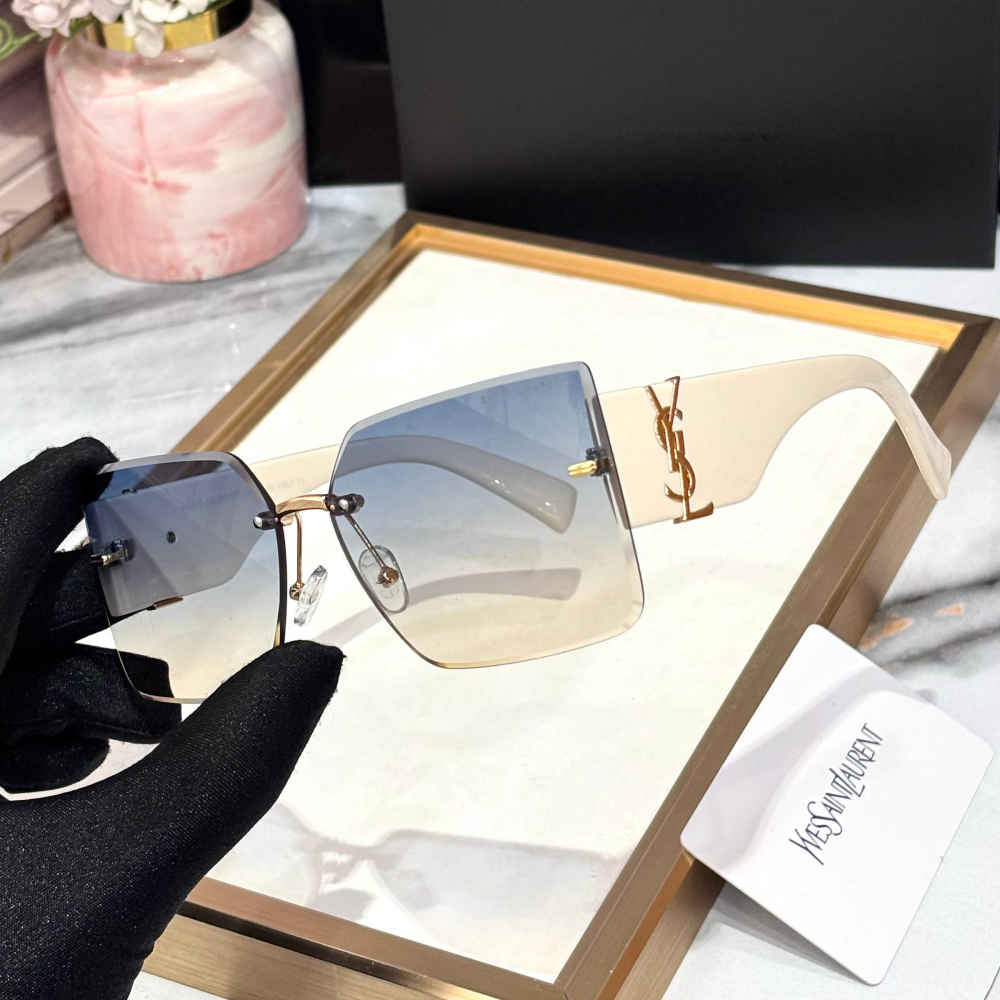 Ysl White Premium Women's Sunglasses-1