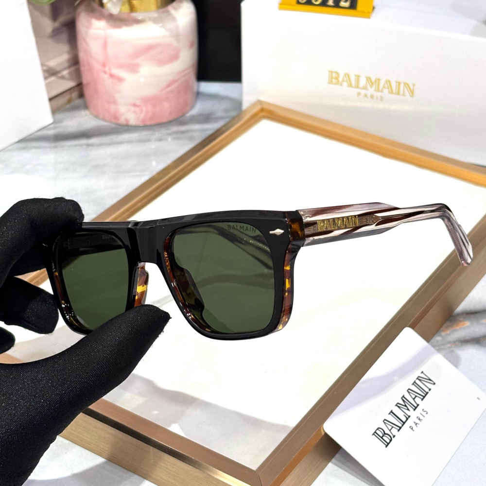 Balmain Brown & Green Luxury Sunglasses-1