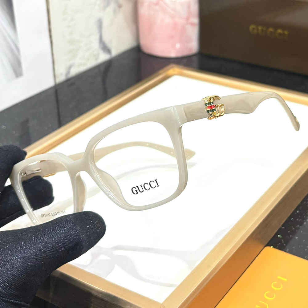 Gucci White Premium Women's Sunglasses-1